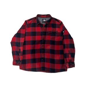 The North Face Flannel, Size XL, Red